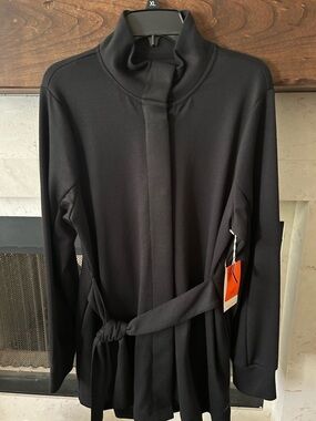 NWT Freely Black Knit Belted Jacket